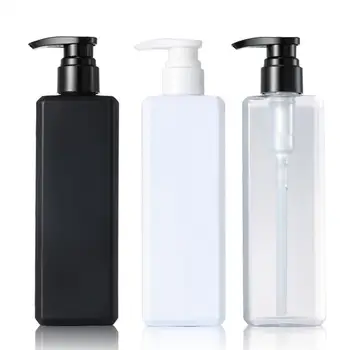 

1pc Liquid Soap Bottle Shampoo Bottle Lotion Pump Bottle Shower Gel Holder Empty Container 500ml Black White Dispenser Bottle