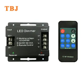 

DC12-24V Wireless RF LED Single Color Dimmer Controller for 5050 3528 Strip Lights
