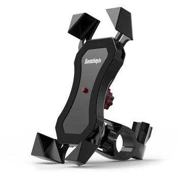 

Motorcycle Mobile Phone Holder Mount Support With USB Fast 2.1A Charger 360 Degree Rotation for Moto 4-6 inch Phone Stand