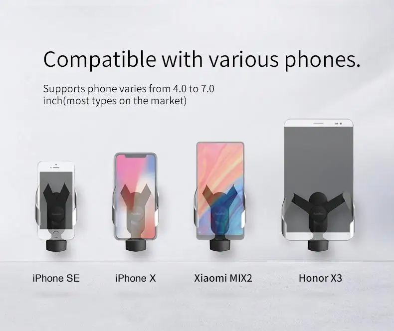 Универсальный автомобильный держатель AutoBot для IPhone/Samsung/Huawei|Универсальный