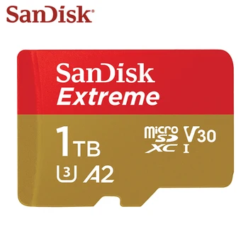Original SanDisk Extreme Micro SD Card 1TB 512GB SDXC A2 U3 V30 Memory Card Max 160MB/s Microsd With SD Adapter 1