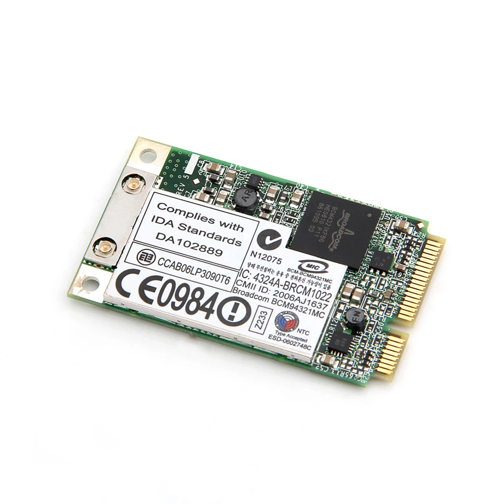Беспроводная сетевая карта беспроводной связи 300 Мбит/с Broadcom BCM94321MC bmc94321 BCM4321 2,4G/5G 802.11a/g/N Full Mini PCI-E WLAN