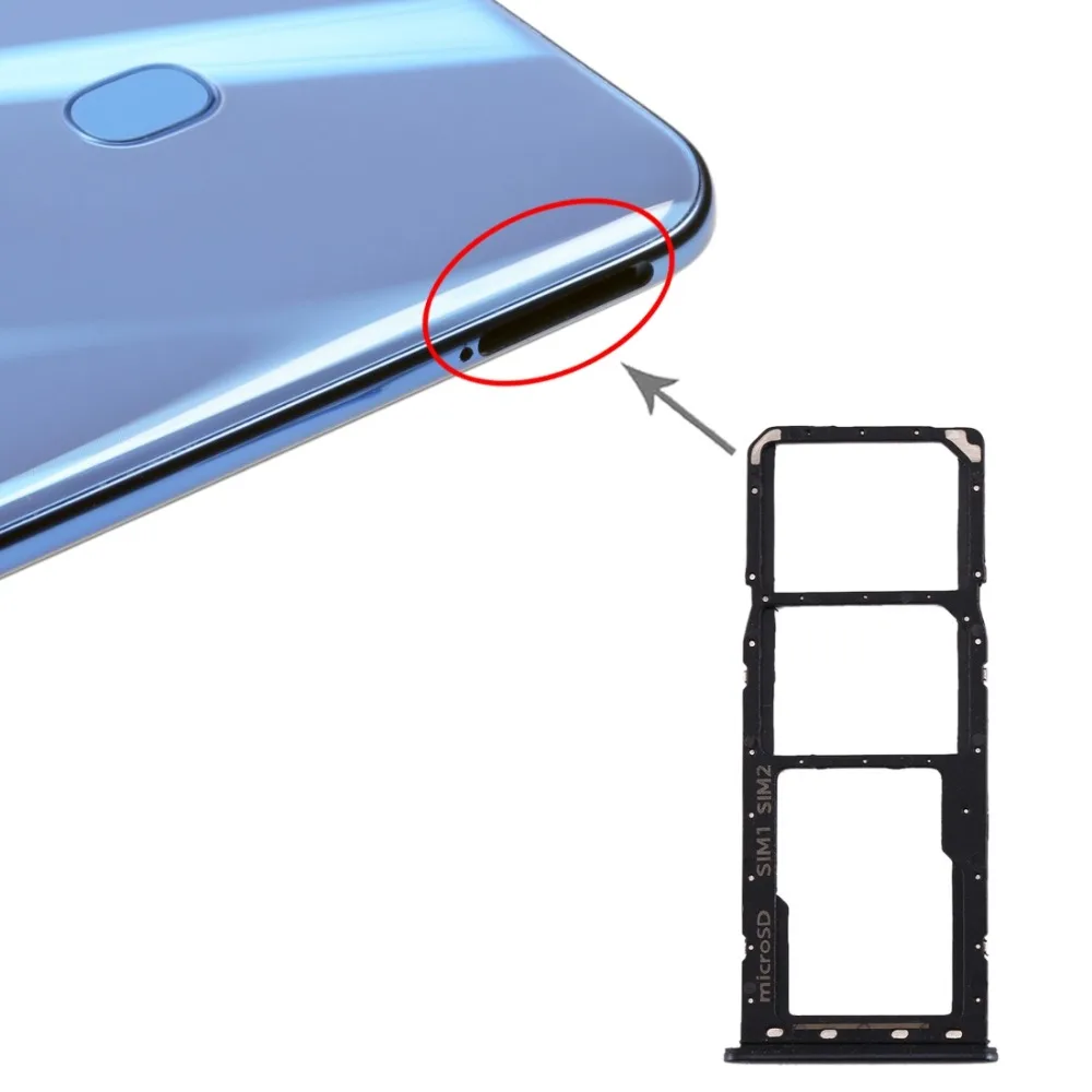 Лоток для sim-карт+ лоток для карт памяти Micro SD для Galaxy A20/A30/A50