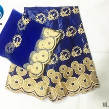 LIULANZHI базин ткань африкен 5+ 2 ярдов riche из вышитой парчи нигерийская хлопчатобумажная ткань Базен ML47B57