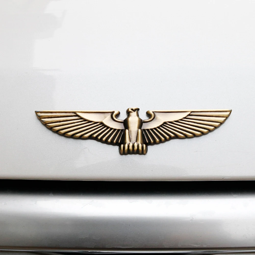 Creative Personalized 3d Car Stickers Metal Eagle Car Emblem Badge Decoration Decal Universal