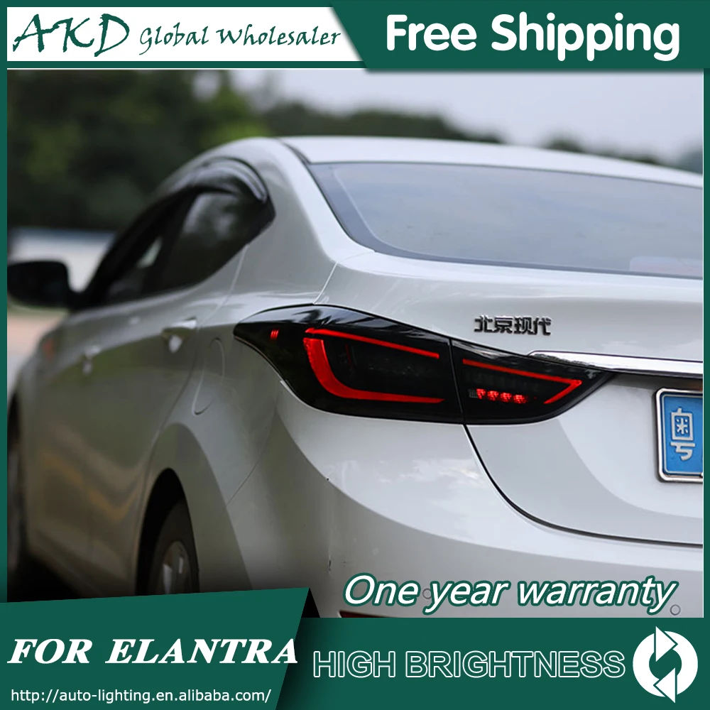 Задний фонарь для автомобиля hyundai Elantra 2011- Elantra задние фары светодиодные противотуманные фары DRL Габаритные огни тюнинг автомобильные аксессуары