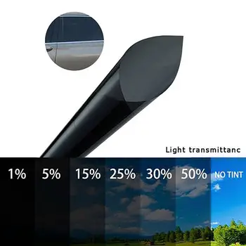 

600x50 Car Window Foils Tint Tinting Film Explosion-proof Anti-scratch Car Home Window Glass Summer Solar UV Protector Sticker