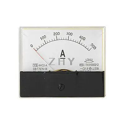 

DC 0-500A Current Teasting Rectangle Panel Ampere Meter