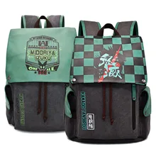 Demon Slayer: Kimetsu no Yaiba Kamado Tanjirou Студенческая школьная сумка на плечо, рюкзак для косплея, рюкзак для ноутбука, рюкзак для путешествий, подарок