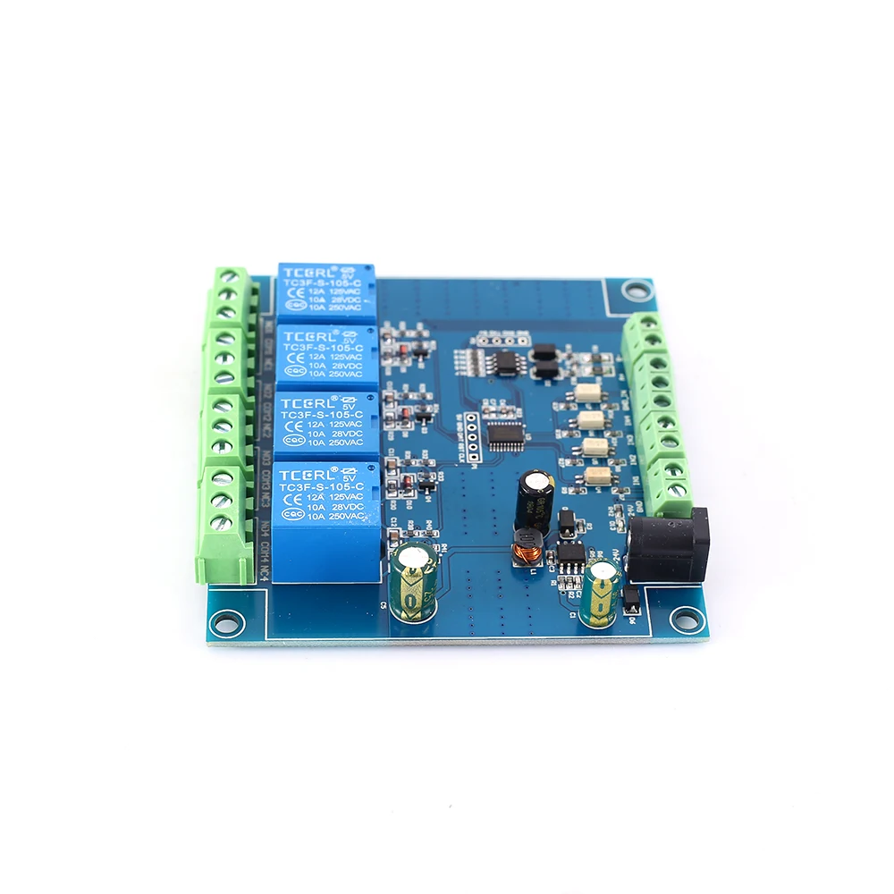 4CH Modbus Relay Module 4Bit Modbus-RTU Switch Signal Input Output RS485 TTL Controller