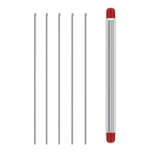 

5pcs Long Shank Fishing Hook Stainless Steel Earthworm Fish Hooks Hollow Gas Needle FishHook for Carp Fishing Accessories Pesca