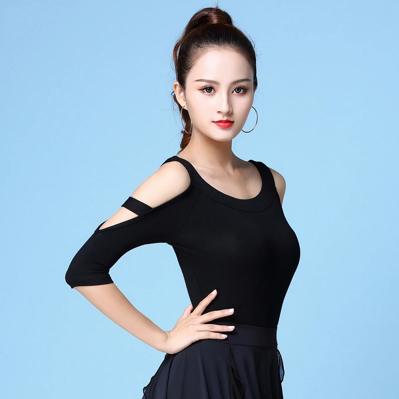 

New Latin Dance Tops Women Standard Dance Costume Dance Dress Girl Wearing Exercise Clothes Top For Adult Dance Wear VDB304