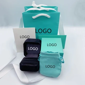 

SHINETUNG Western Style Couple Rings Fashion Jewelry Box Gift Box， Birthday Valentine's Day Gift，High Quality 1:1 With Logo