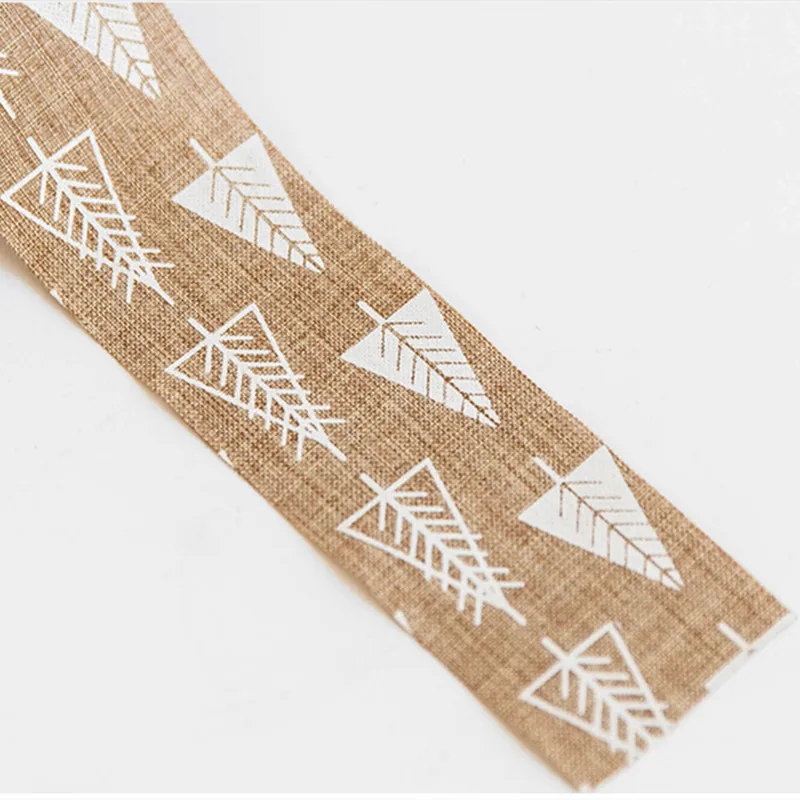5*200cm Christmas Burlap Ribbon Hessian Vintage Rustic Hemp Jute Rope DIY Craft Gift Packing Xmas Party Decorations Supplies 4M