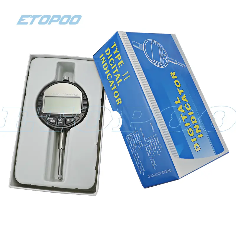 0-12.7mm/0-25.4mm 0.01/0.001mm Digital Indicator Electronic Micrometer Micrometro Dial Indicator Gauge/RS232 Datalink to PC image 5