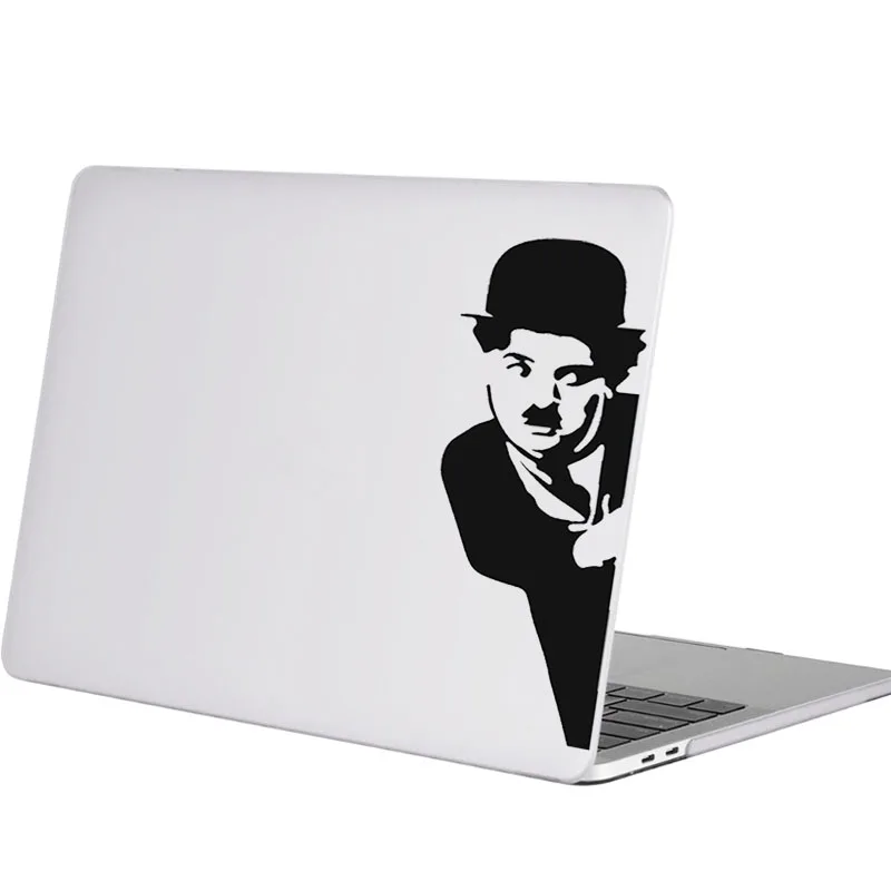 Charlie Chaplin, наклейка для ноутбука Macbook, наклейка Pro Air retina 11, 12, 13, 15 дюймов, винил, hp Mac, поверхность, книга, кожа, тетрадь, наклейка