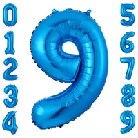 30 inch number balloon 1 2 3 4 5 6 7 8 Number Digit Helium foil Ballons Baby Shower Birthday Party Wedding Decor Balls Supplies - Image 4
