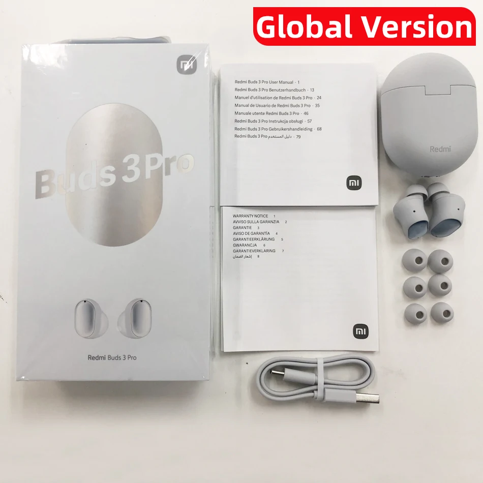 Xiaomi Redmi Buds 3 Pro TWS Bluetooth 5.2 Earphones 35dB Wireless Headphone  ANC Dual-device Redmi Airdots 3 Pro For Mi 12 Pro