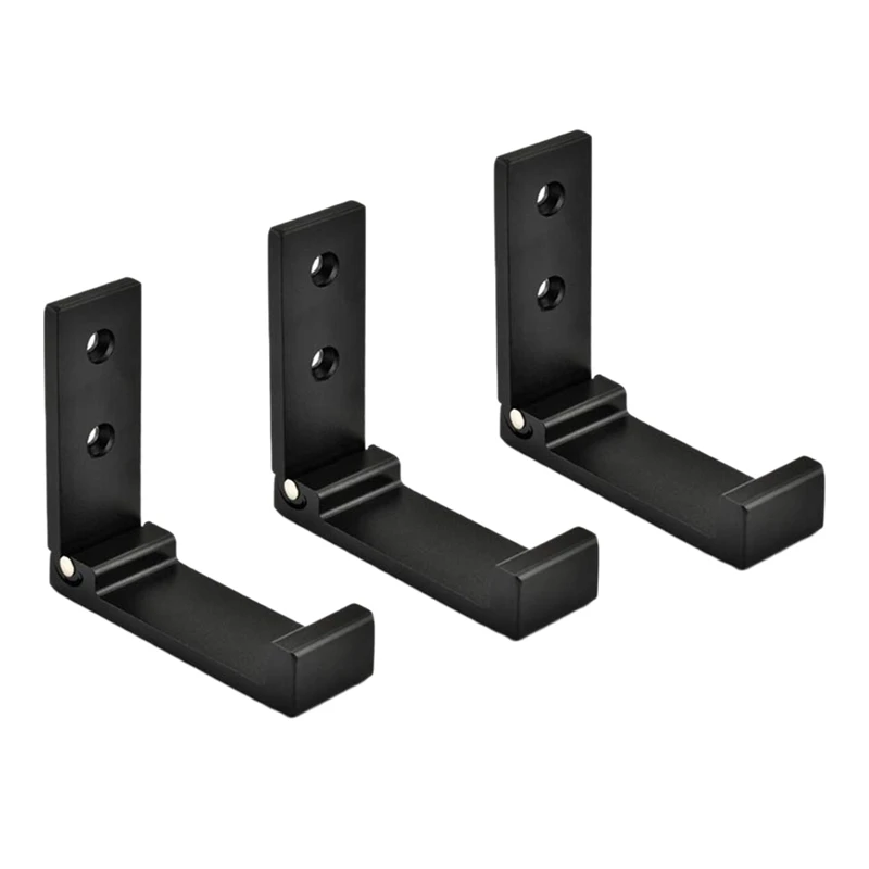 

ELEG-Aluminum Alloy Single Clothes Hook Foldable Coat Hook Hanger Wall Mounted for Kitchen Bathroom Bedroom Living Room Wall Doo