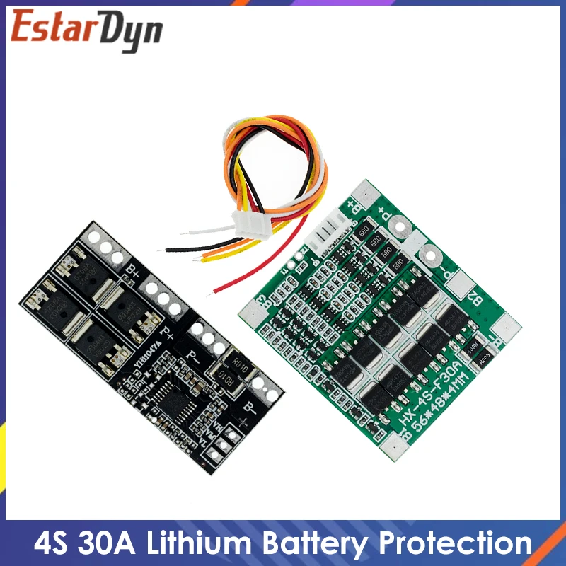 4S 30A высокотоковая литий-ионная литиевая батарея 18650 Модуль платы защиты