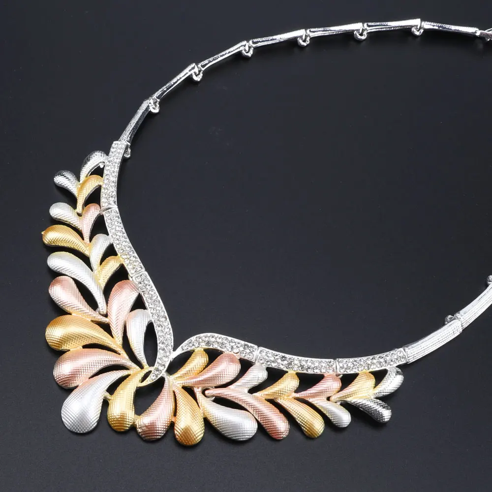 Woman Accessories Jewelry Set Bridal Gift Fashion African Beads Jewelry Set Wholesale Dubai Gold Jewelry Set Wedding Design