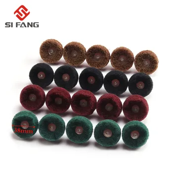 

10-100set Brush Scouring Pad Abrasive Wheel Nylon Fiber Grinding Sanding Head Polishing Wheel 38mm For Dremel Girt：80-600