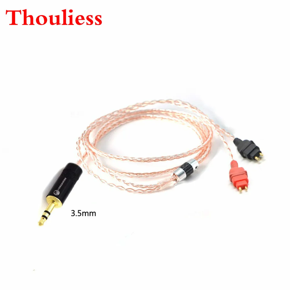 Thouliess HIFI Handmade Replacement Audio Cable Cords for Sennheise Headphone HD600 HD650 HD525 HD545 HD565 HD580 Headphones