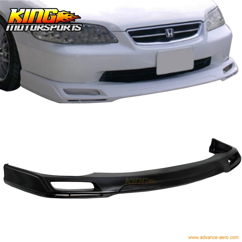 Подходит для 1998 1999 2000 2001 2002 Honda Accord Sedan 4Dr PU V-Style переднего бампера губ Bodykit Global