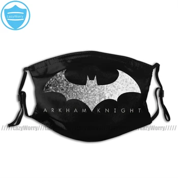 

Batman Mouth Face Mask Batman Arkham Knight Pixel Logo Facial Mask Fashion Cool with 2 Filters for Adult