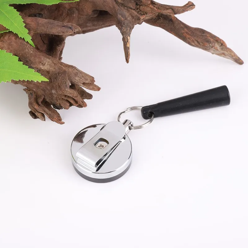 

Camping Heavy Duty Retractable Pencils Anti Lost Rope Key Ring Chain Belt Clip Outdoor Tools Pen Pull Holder Reel Carpenter New
