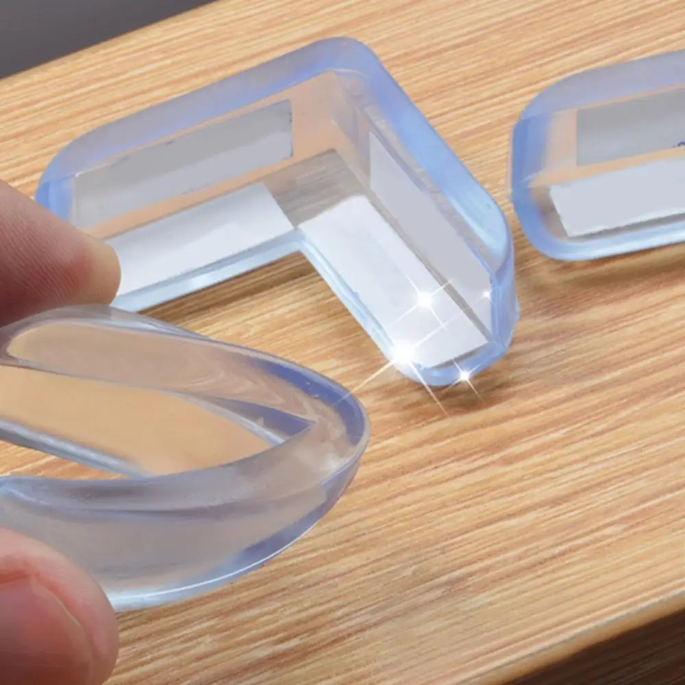 4Pcs Soft PVC Desk Table Guard Edge Child Safety Corner Protector Protection Cover Safe Cushion with Double Side Adhesive Tape 4Pcs Soft PVC Desk Table Guard Edge Child Safety Corner Protector Protection Cover Safe Cushion with Double Side Adhesive Tape
