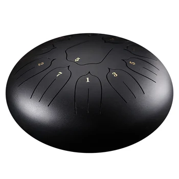 

6in 8-Tone Steel Tongue Drum C Key Percussion Instrument Handpan Drum with Mallets &T8