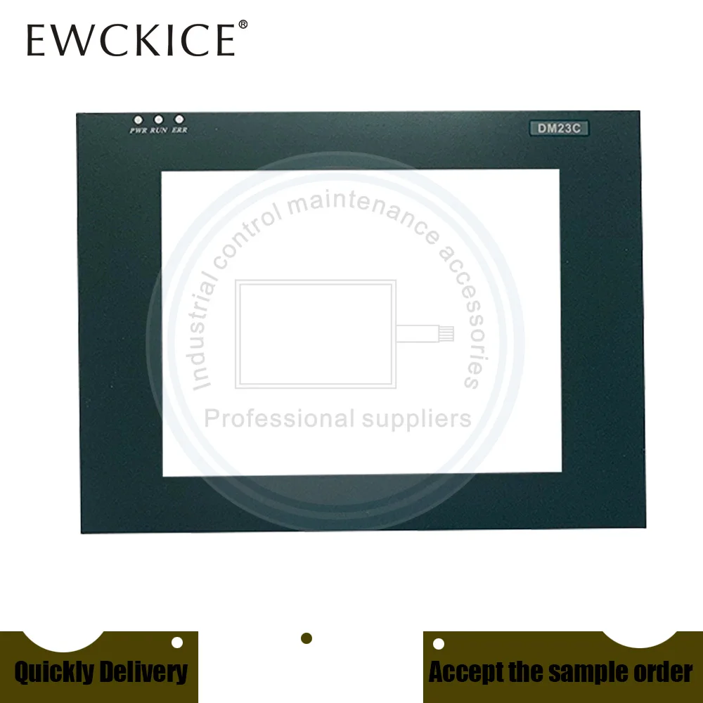 Painel de Toque e Rótulo Frontal Novo Dm23c i. Dm23c001 h. Dm23c-001 Dm23c Hmi Plc Tela de Toque e Etiqueta Frontal - Imagem 5
