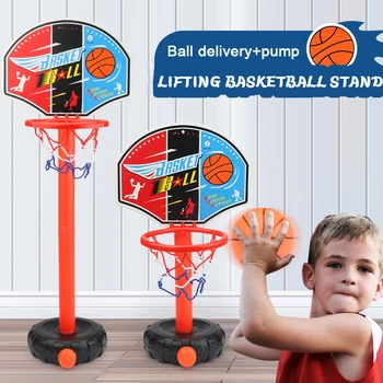 

Basketball Stand Portable Basket Rack Indoor And Outdoor Plastic Adjustable Basketball Parent-child Interaction Children's Toy