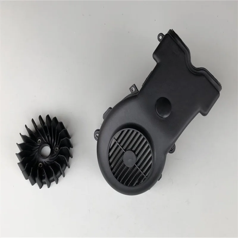 Motorcycle Fan Cover Motorcycle Scooter Engine Cooling Fan Cover for Suzuki AN125 AN 125 150 HS125T QS150T HJ125T-7 AN 125CC