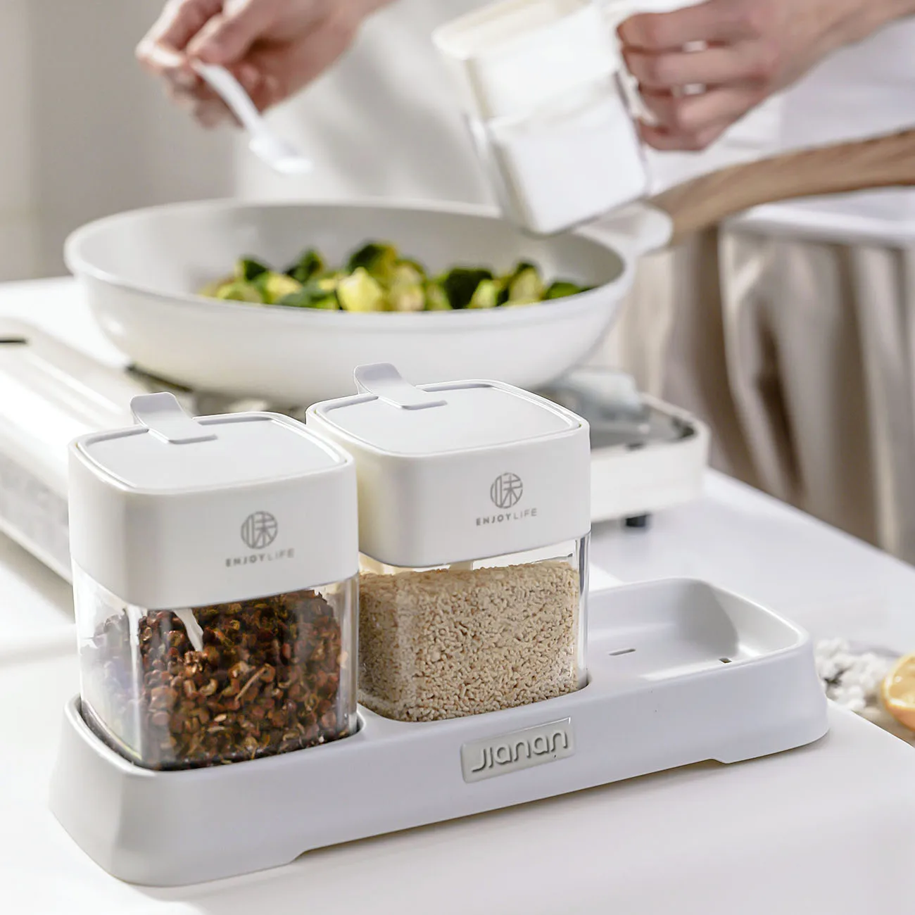 3 шт./компл. коробка для приправ банка специй емкость перца органайзер Диспенсер