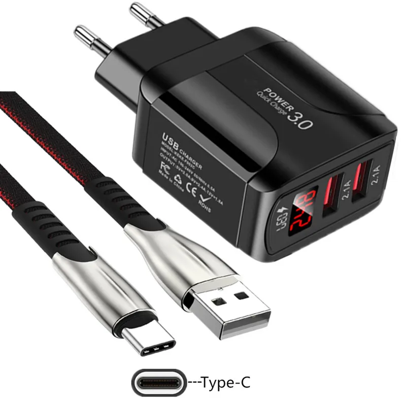 USB-кабель для передачи данных Samsung S20 Ultra S10 S9Plus Huawei P40 P30 P20 lite Oneplus 8 7 Pro 2A | Мобильные