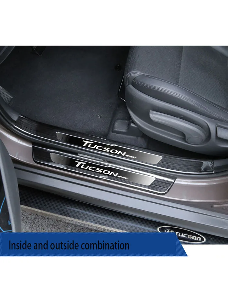 

for Hyundai's new Tucson welcome pedals, interior modification special accessories, decorative stainless steel guards