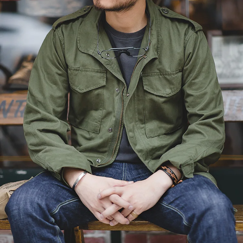 Maden M65 Giubbotti Per Gli Uomini Dell'esercito Verde Oversize Giacca di  Jeans Vintage Militare Casual Giacca A Vento Solido Cappotto Vestiti Retro  Allentato|Jackets| - AliExpress