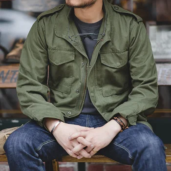 army green denim jacket mens