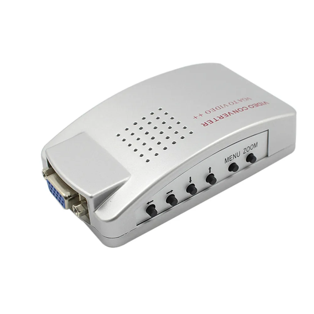 VGA к ТВ RCA композитный преобразователь USB адаптер питания S-video Box Кабель для ПК ноутбука Windows tv Box Vga к Rca Кабель Умный Дом