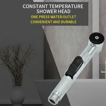 

Handheld Bidet Sprayer Bathroom Chrome Plated ABS Shattaf Toilet Bidet Faucet Wall Mount Shower Spray Head regadera para ducha