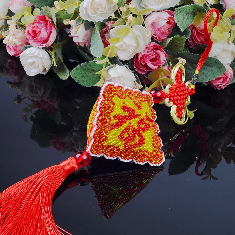 car pendant hand craft seed beads for needle work supplies free shipping art pearl cheap glass joy sunday gift festival AH-020 | Дом и сад