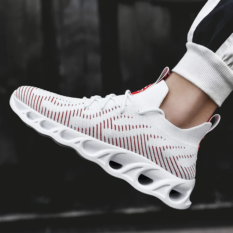 

Men Vulcanize Shoes Sneakers Breathable Casual No-slip Men 2019 New Male Air Mesh Lace up Wear-resistant Shoes tenis masculino