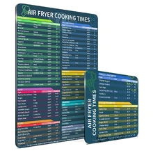 2 PCS Set Air Fryer Accessories Cook Times Air Fryer Magnet Cheat Sheet Quick Reference Guide for Cooking and Frying Gif 2 PCS Set Air Fryer Accessories Cook Times Air Fryer Magnet Cheat Sheet Quick Reference Guide for Cooking and Frying Gif