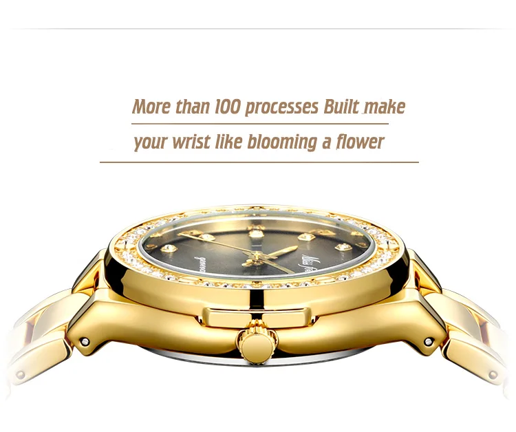 MISSFOX элегантные женские часы люксовый бренд женские наручные часы япония Movt 30 м Водонепроницаемые золотые дорогие аналоговые Geneva кварцевые часы