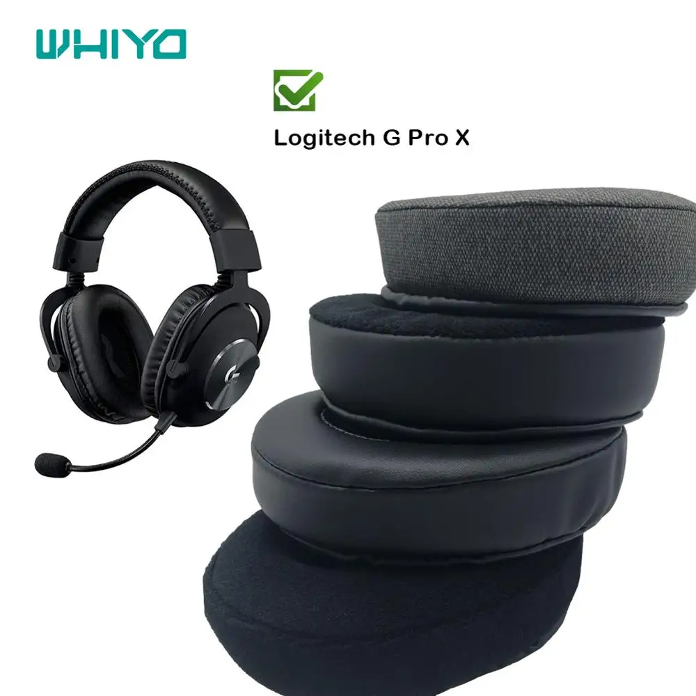 Whiyo мягкие бархатные Сменные амбушюры для Logitech G Pro X гарнитура Чехлы подушек