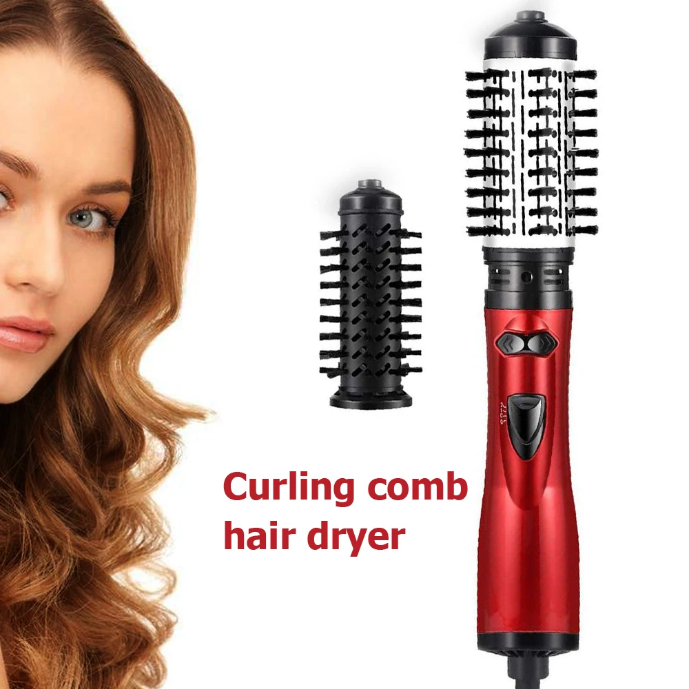 Hair Dryer Professional Hair Styling Tools 1000w Hot Cold Wind Curl And Blow  Dry Hair Roller Brush Curling Iron For Women Su438 - Hair Dryers -  AliExpress