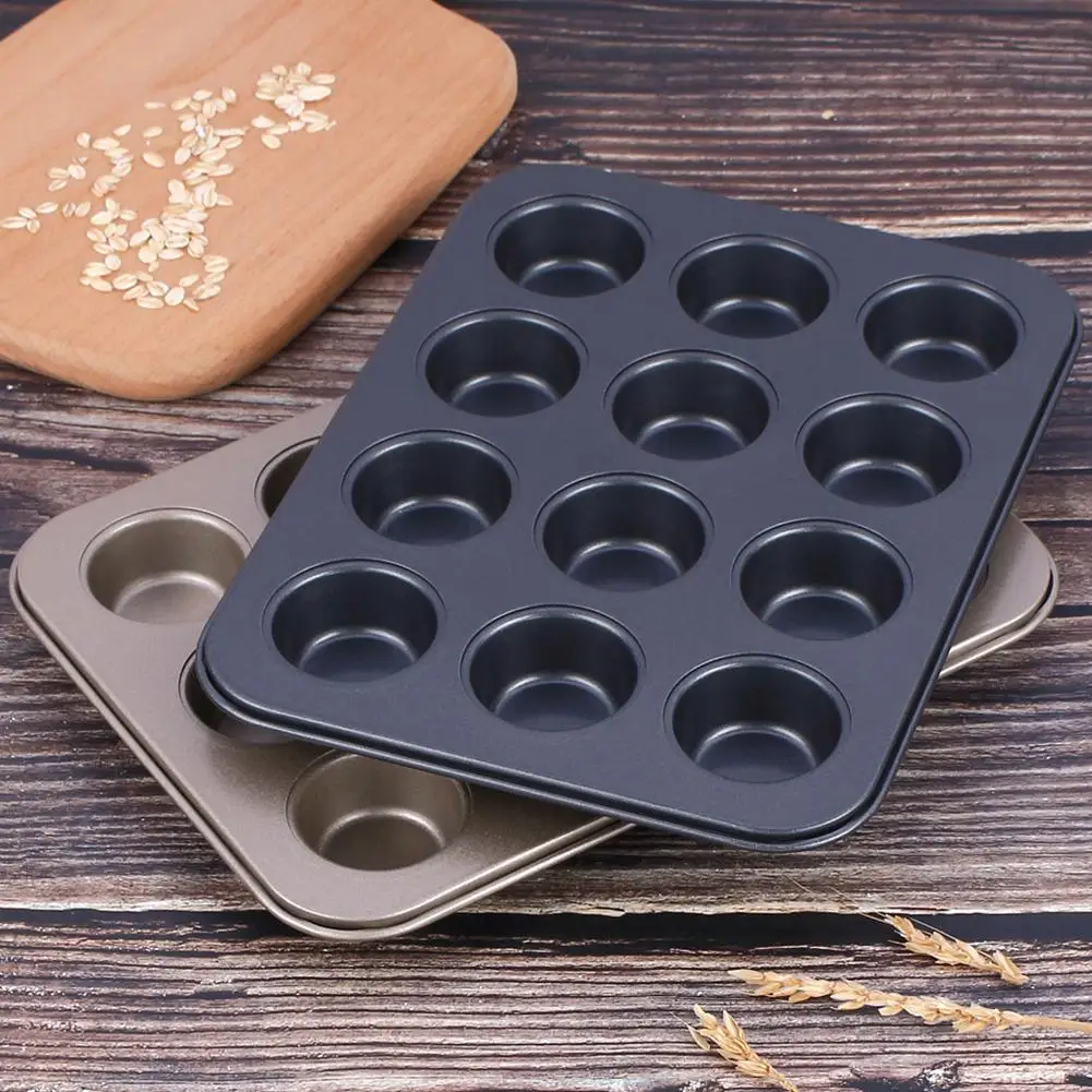 12 чашечная сковорода премиум класса антипригарная кухонная кастрюля для кексов