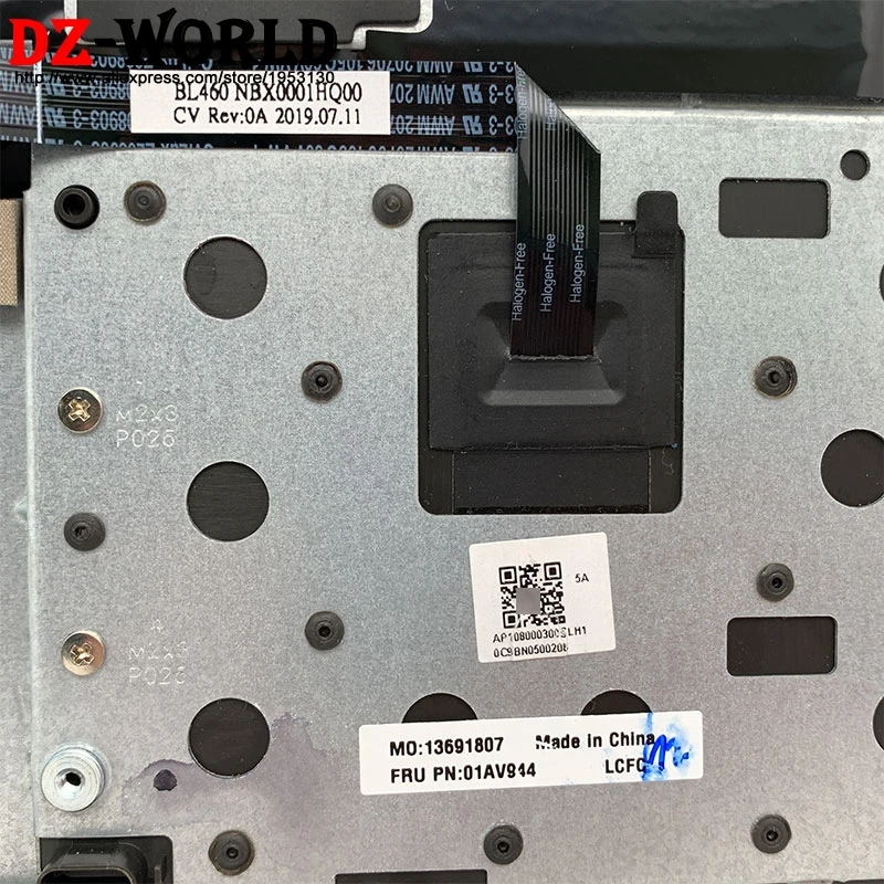 Original Novo Teclado Maiúsculas Palmrest Bezel Capa Shell sem Furo de Impressão Digital para Lenovo Thinkpad L460 L470 Laptop - Imagem 5